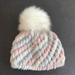 NWT Jocelyn Multi-Color Faux Fur Beanie